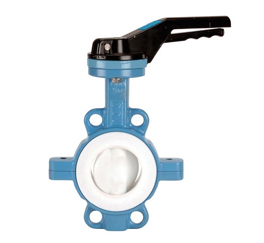 Wafer type flanged butterfly valve
