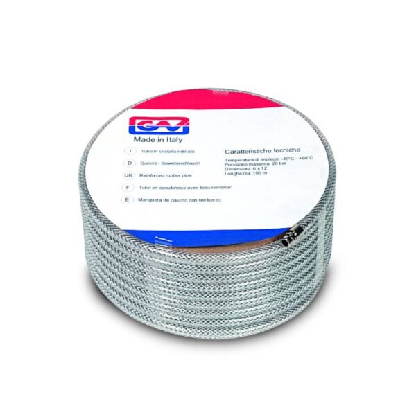 Cristal wired pvc hose with quick couplings
