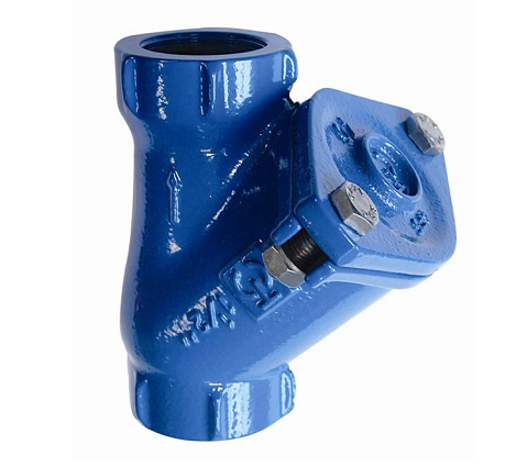 Cast iron check valve with ball and cylindrical thread