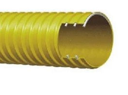 Furtun PVC plastifiat rigid galben rezistent la soc S-161 KL