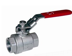 2 pieces stainless steel ball valve with lever or butterfly handle PN63