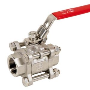 3 pieces stainless/carbon steel ball valve with lever- female thread