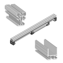 linear profiles 45 mm, trolleys and accessories
